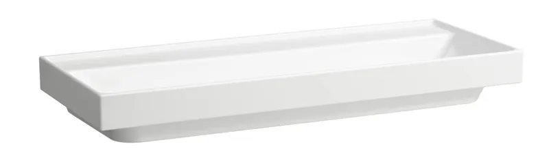 SCALIDO-Waschtisch eckig 1200x475mm ohne Hahnloch/Überlaufloch unterbaufähig weiß