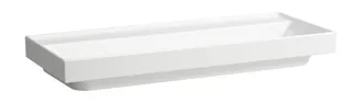 SCALIDO-Waschtisch eckig 1200x475mm ohne Hahnloch/Überlaufloch unterbaufähig weiß