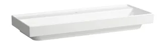 SCALIDO-Waschtisch eckig 1200x475mm mit SCC 1HL o. Überlaufl. unterbaufähig weiß