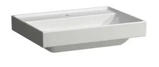 SCALIDO-Aufsatzwascht. eckig 650x475mm mit SCC 1 Hahnloch o. Überlaufloch weiß