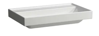 SCALIDO-Aufsatzwascht. eckig 800x475mm mit SCC ohne Hahnloch/Überlaufloch weiß