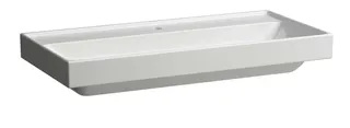 SCALIDO-Aufsatzwascht. eckig 1000x475mm mit SCC 1 Hahnloch ohne Überlaufl. weiß