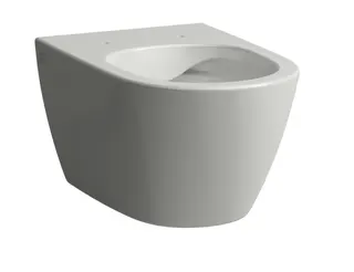 SCALIDO-Wand-Tiefspül-WC spülrandlos Ausl. 540mm verdeckte Befestigung weiß – Bild 2