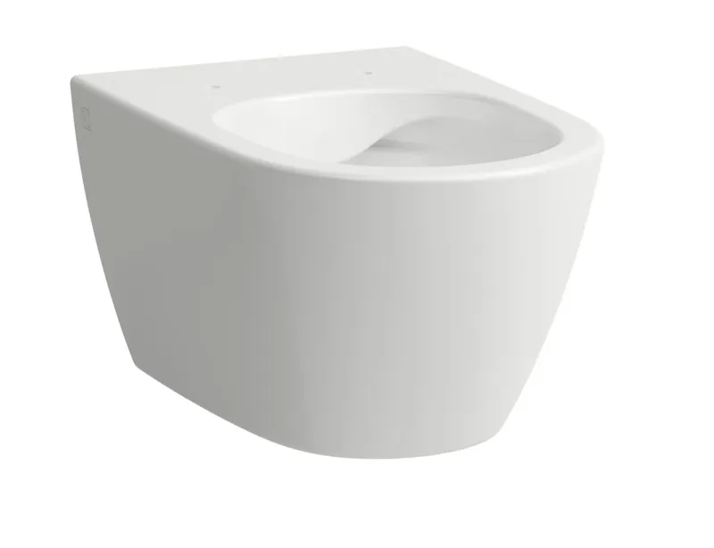 SCALIDO-Wand-Tiefspül-WC spülrandlos mit SCC Ausl. 540mm verdeckte Befest. weiß