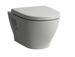 SCALIDO-Wand-Tiefspül-WC spülrandlos mit SCC Ausl. 540mm sichtbare Befest. weiß – Bild 2
