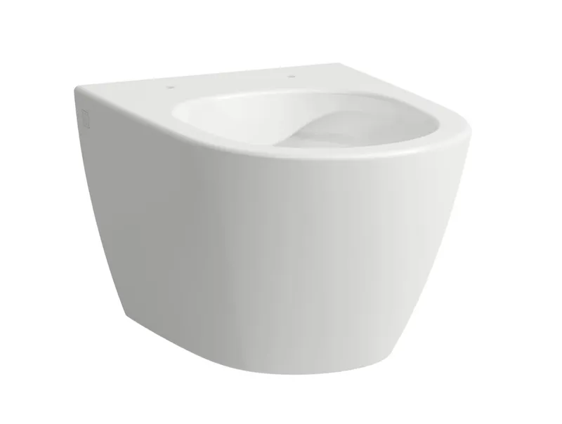 SCALIDO-Wand-Tiefspül-WC kurz Ausladung 490mm spülrandlos verdeckte Befest. weiß