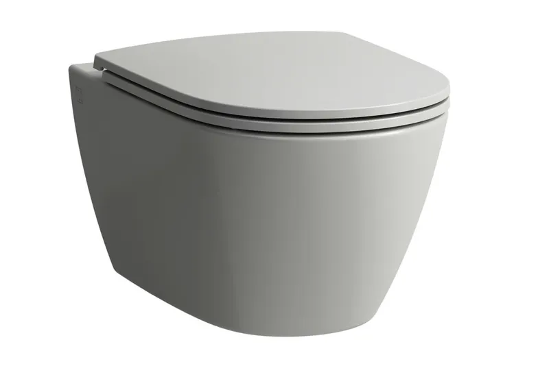 SCALIDO-Wand-WC-Set spülrandlos verdeck. Befest inkl Sitz SLIM m Absenkautom weiß