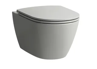 SCALIDO-Wand-WC-Set spülrandlos verdeck. Befest inkl Sitz SLIM m Absenkautom weiß