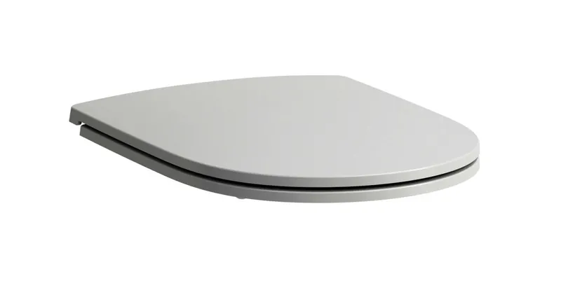 SCALIDO-WC-Sitz mit Deckel SLIM Absenk- automatik Edelstahl abnehmbar weiß