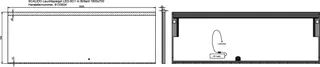 SCALIDO-Leuchtspiegel LED-SC1 m Brillant modul/Lichtwechsler/Schalter 2000x700mm – Bild 2