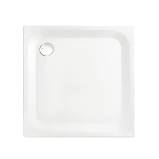 SCALIDO-Stahl-Duschwanne superflach 900x900x25mm weiß