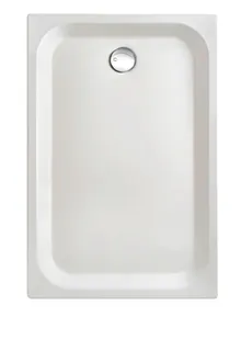 SCALIDO-Stahl-Duschwanne superflach AntirutschPro 1300x800x35mm weiß