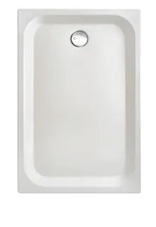 SCALIDO-Stahl-Duschwanne superfl. Anti- rutschPro m Wannentr. 1300x800x35mm weiß