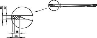 SCALIDO-Stahl-Duschwanne superflach mit Wannenträger 1300x800x35mm weiß – Bild 3