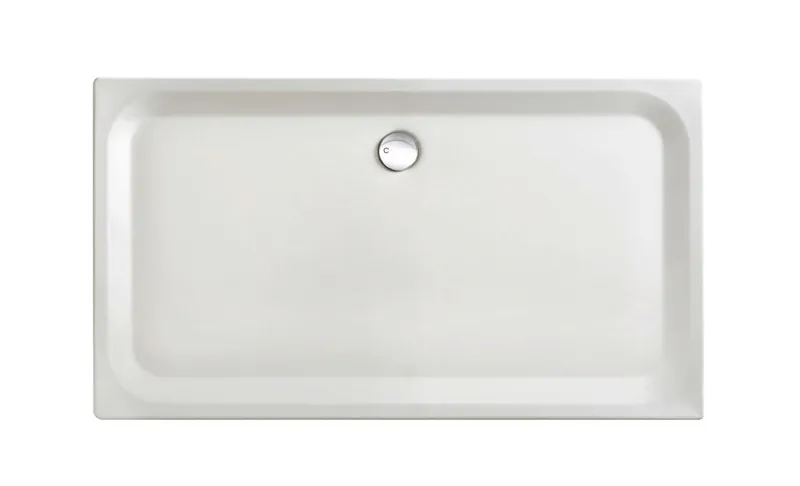 SCALIDO-Stahl-Duschwanne superflach AntirutschPro 1600x800x35mm weiß