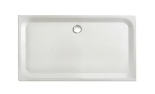 SCALIDO-Stahl-Duschwanne superflach AntirutschPro 1600x800x35mm weiß