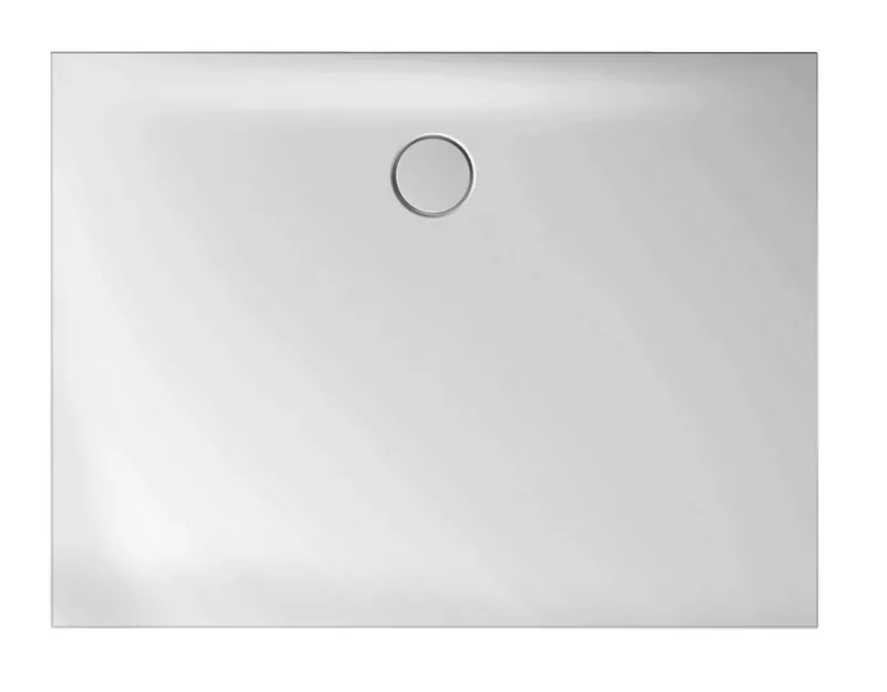 SCALIDO-Stahl-Duschfläche bodeneben 1200x1000x30mm weiß