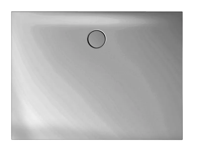 SCALIDO-Stahl-Duschfläche bodeneben GlasurPlus 1200x800x30mm weiß