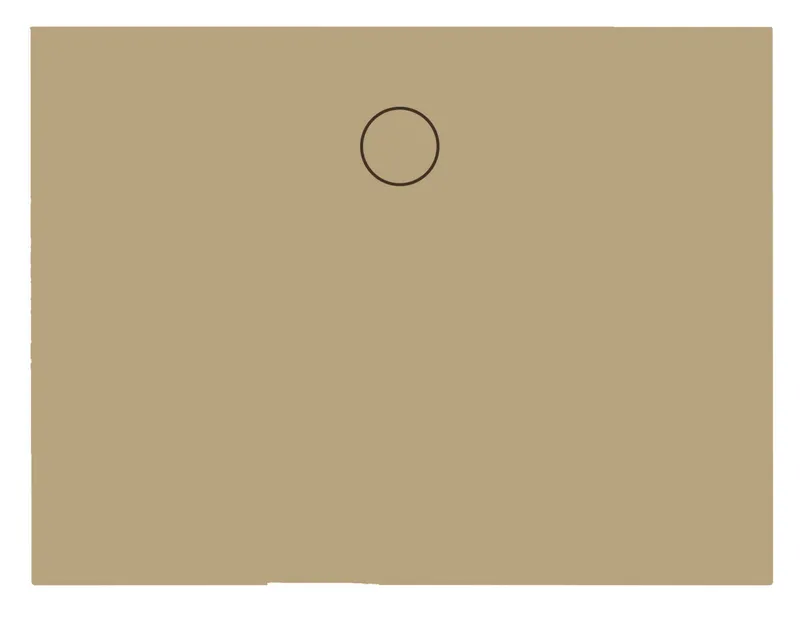 SCALIDO-Stahl-Duschfläche bodeneben GlasurPlus 1000x900x30mm Beige