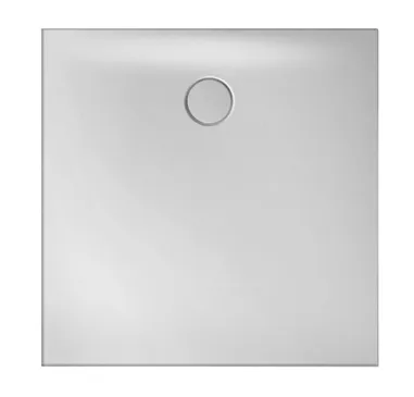 SCALIDO-Stahl-Duschfläche bodeneben AntirutschPro 900x900x30mm weiß