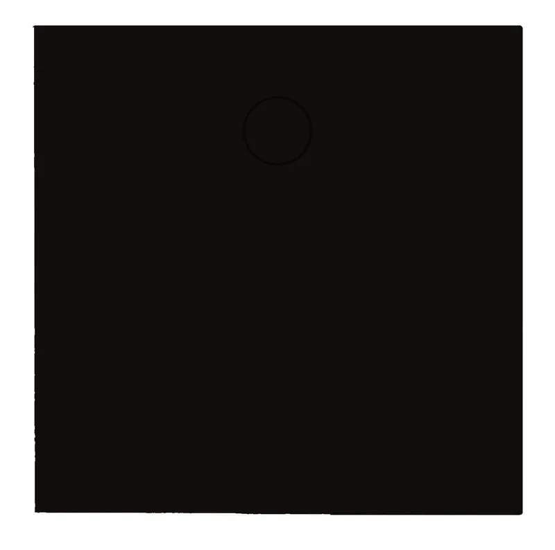 SCALIDO-Stahl-Duschfläche bodeneben GlasurPlus 1000x1000x30mm Smoke