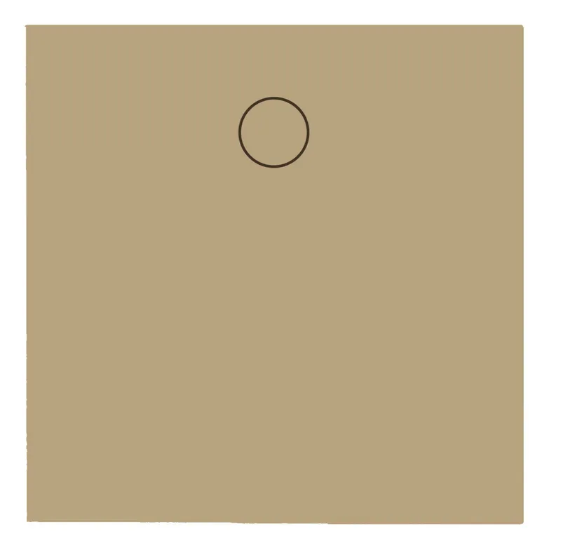 SCALIDO-Stahl-Duschfläche bodeneben GlasurPlus 1000x1000x30mm Beige