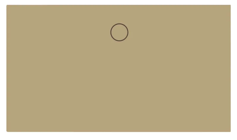 SCALIDO-Stahl-Duschfläche bodeneben 1400x900x30mm Beige