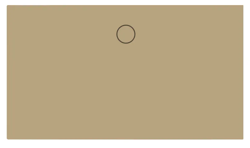 SCALIDO-Stahl-Duschfläche bodeneben GlasurPlus 1600x900x30mm Beige