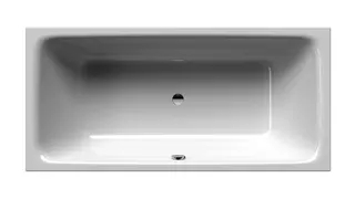 SCALIDO-Stahl-Badewanne DUO Ablauf mittig 1900x900x450mm weiß