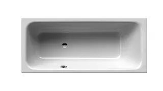 SCALIDO-Stahl-Badewanne Kopfteil rechts Abl seitl GlasurPlus 1700x750x450mm weiß