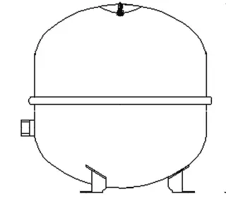 Daikin Membranausdehnungsgefäß 35 L, MAG S35 m. Anschlussgr. f. Drucksystem bis 5 Kol – Bild 3