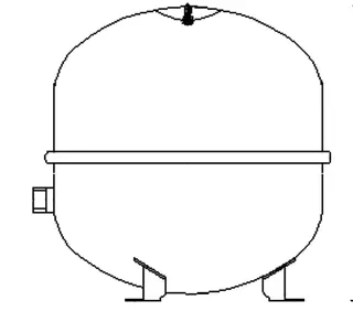Daikin Membranausdehnungsgefäß 35 L, MAG S35 m. Anschlussgr. f. Drucksystem bis 5 Kol – Bild 4