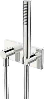 SCALIDO-Brauseset D3 Unterputz-Fertigset eckig, Stabhandbrause, WAB, Schlauch vc