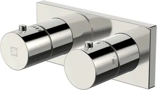 SCALIDO-Brausethermostat D3 Unterputz- Fertigset 1 Verbraucher Rosette eckig vc