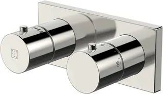 SCALIDO-Brausethermostat D3 Unterputz- Attrappe 1 Verbraucher Rosette eckig vc