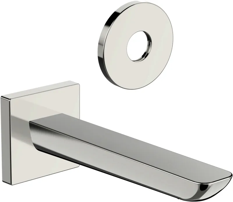 SCALIDO-Wanneneinlauf D2 DN 15 (1/2") Rosette rund+eckig 180mm Ausladung verch