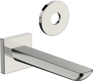 SCALIDO-Wanneneinlauf D2 DN 15 (1/2") Rosette rund+eckig 180mm Ausladung verch