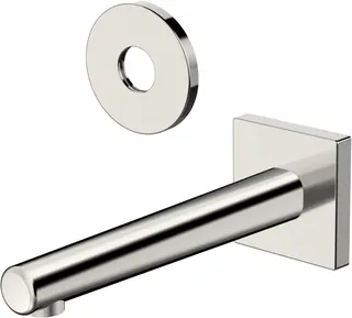 SCALIDO-Wanneneinlauf D3 DN 15 (1/2") Rosette rund+eckig 191mm Ausladung verch