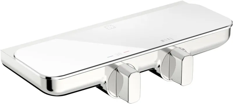 SCALIDO-Brausethermostat D2 Aufputz mit Ablage verchromt