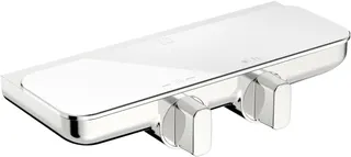 SCALIDO-Brausethermostat D2 Aufputz mit Ablage verchromt