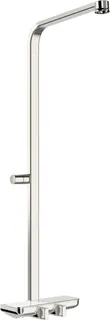 SCALIDO-Brausethermostat D2 Aufputz mit Ablage und Wandstange 1000mm, verchromt