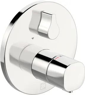 SCALIDO-Brausethermostat D2 Unterputz- Fertigmontageset 1 Verbr Rosette rund vc