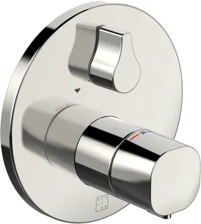 SCALIDO-Brausethermostat D2 Unterputz- Attrappe 1 Verbraucher Rosette rund vc