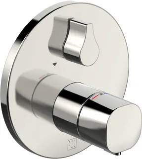 SCALIDO-Wannenthermostat D2 Unterputz- Attrappe 2 Verbraucher Rosette rund vc