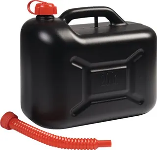Transportkraftstoffkanister Inhalt 20 l schwarz HD-PE L405xB210xH350mm NOW
