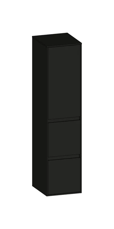 SCALIDO-Mittelschr. SLIM 320x1330x350mm Tür oben links 2 Auszüge Farbvar A/A/A