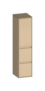 SCALIDO-Mittelschr. SLIM 320x1330x350mm Tür oben links 2 Auszüge Farbvar K/K/K