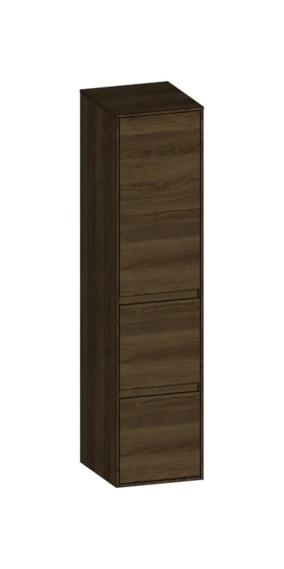 SCALIDO-Mittelschr. SLIM 320x1330x350mm Tür oben links 2 Auszüge Farbvar N/N/N