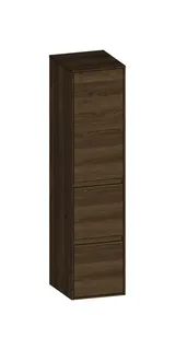 SCALIDO-Mittelschr. SLIM 320x1330x350mm Tür oben links 2 Auszüge Farbvar N/N/N
