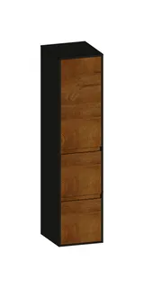 SCALIDO-Mittelschr. SLIM 320x1330x350mm Tür oben links 2 Auszüge Farbvar S/A/S